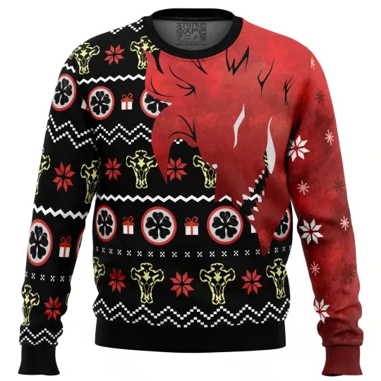 Discover Asta Demon Black Clover Ugly Christmas Sweater
