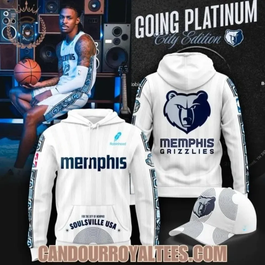 Discover Memphis Grizzlie 2025-26 City Edition Hoodie Unisex All Sizes