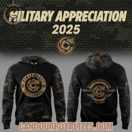 Discover Cincinnati Cyclone x Military Appreciation 2025 Hoodie All Sizes