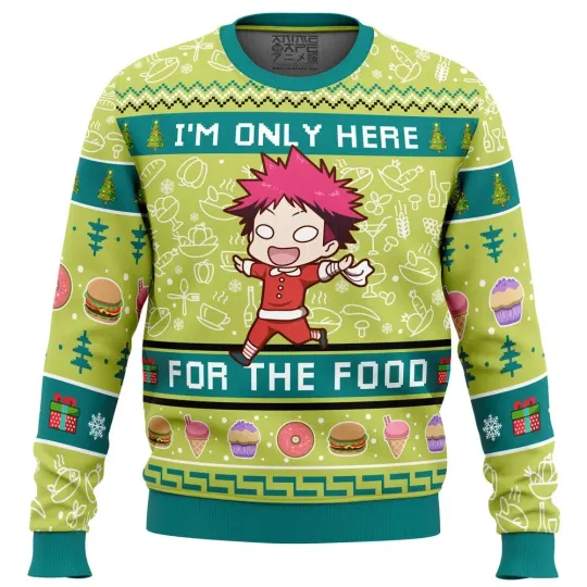 Discover I’m Only Here For The Food Food Wars Ugly Christmas Sweater