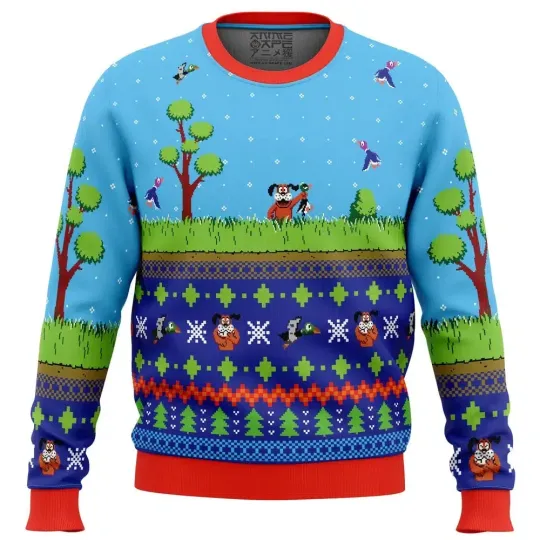 Discover Festive Duck Hunt Ugly Christmas Sweater