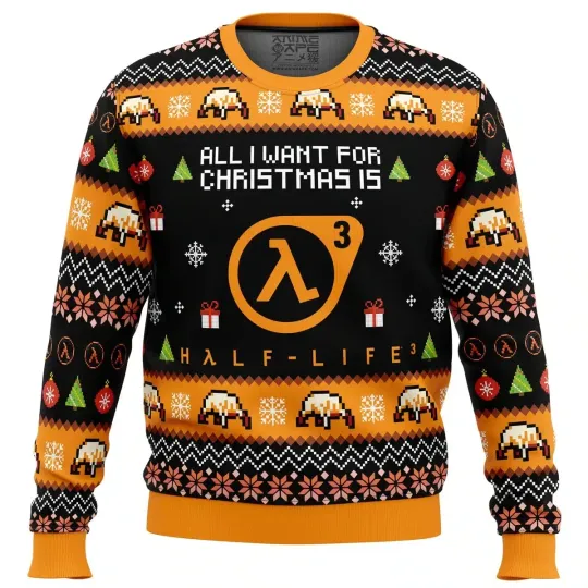 Discover All I Want For Christmas is Half-Life 3 Ugly Christmas Sweater