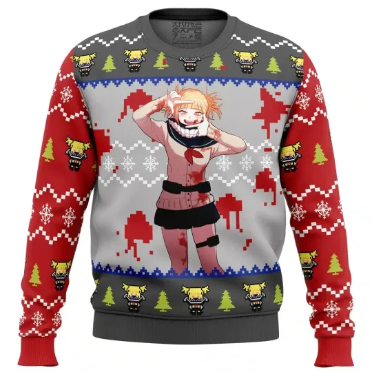 Himiko Toga Hero Anime Ugly Christmas Sweater
