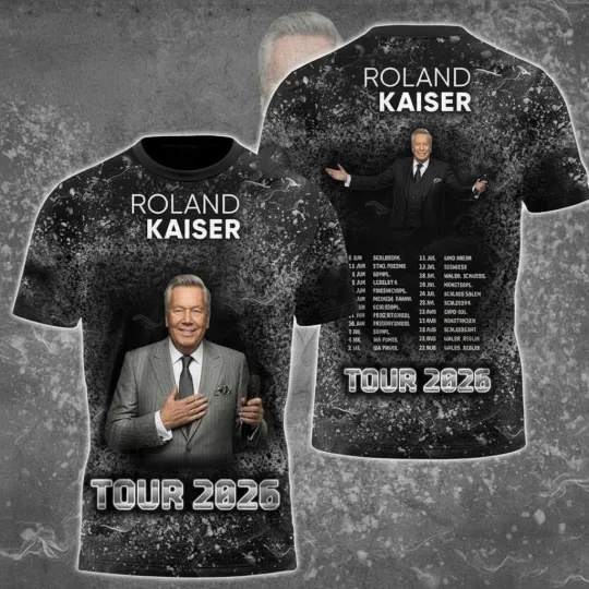 Discover Roland Kaiser Tour 2026 3D Tshirt For Fan