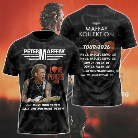 Discover Peter Maffay Tour 2026 3D Tshirt Gift For Fan
