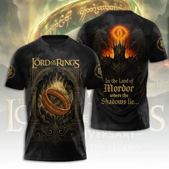 The Lord of the Ring 25th Anniversary AOP 3D T-Shirt