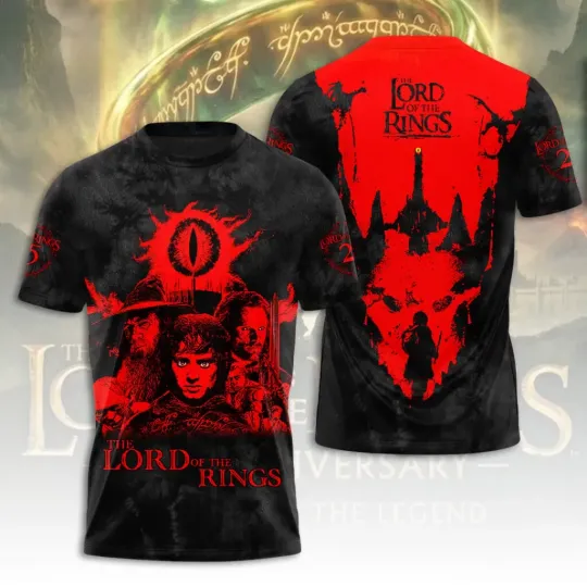 Discover The Lord of the Ring 25th Anniversary AOP 3D T-Shirt