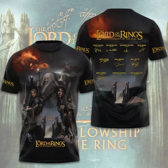Discover The Lord of the Rings 25th Anniversary AOP 3D T-Shirt