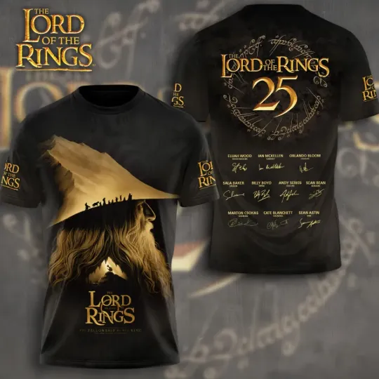 Discover The Lord of the Rings 25th Anniversary AOP 3D T-Shirt