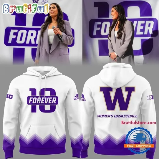 Discover Washington Team Women Basketball 3D Hoodie White Forever 10