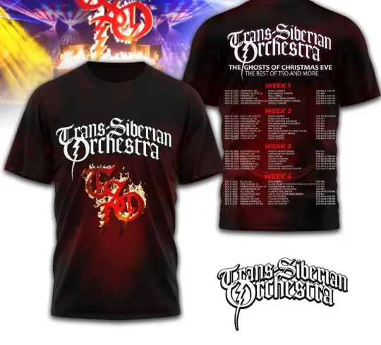 Discover Trans Siberian Orchestra The Ghosts Eve 3D T-Shirt S-5XL