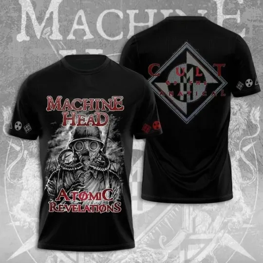 Discover Machine Head Rock Band 2025 Tour 3D T-Shirt  NI2162