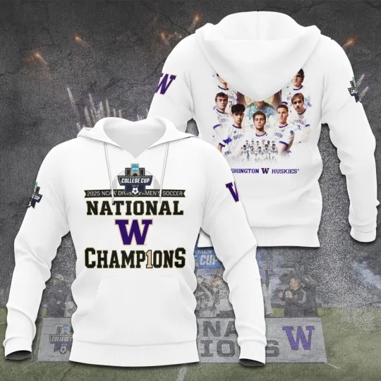 Discover Washington Huskies Men’s Soccer 3D Hoodie