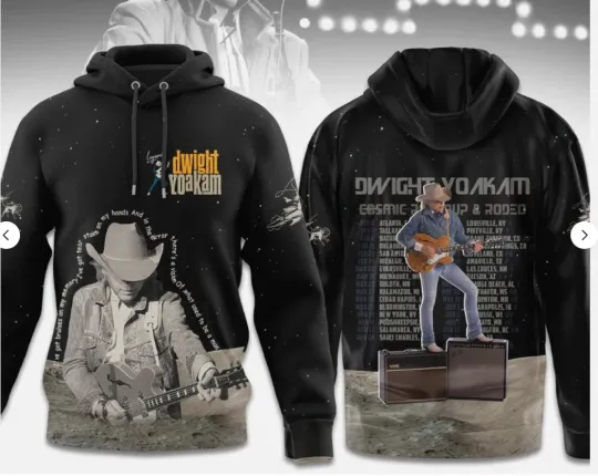 Dwight Yoakam Cosmic Roundup & Rodeo Tour Hoodie 3D