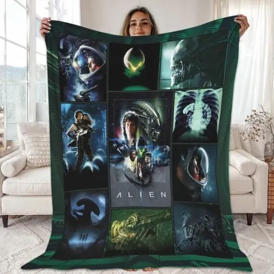 Discover Alien Ridley Scott Blanket, Alien Xenomorph Ellen Ripley Blanket