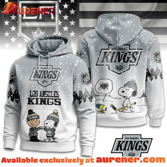 Discover Peanuts Los Angeles Kings Snoop All Over Print 3D Hoodie