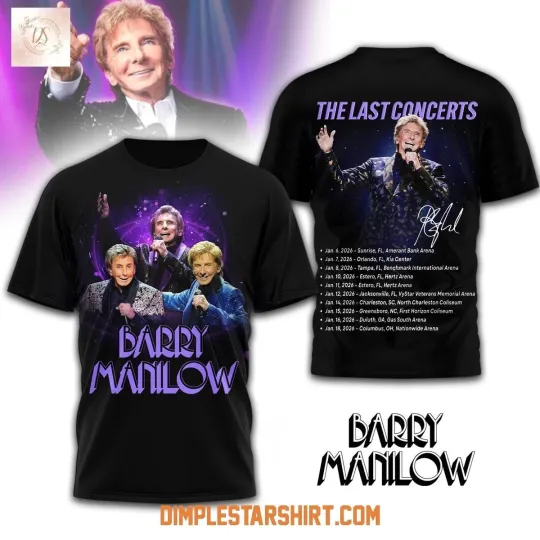 Discover Manilows The Last Concert, 3D T SHIRT, AOP