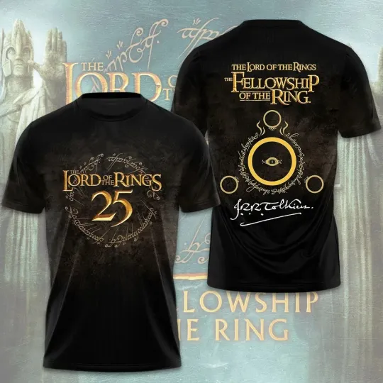 Discover The Lord of the Rings 25th Anniversary 2026 3D Tee Gift For Fans S-5XL PP2712
