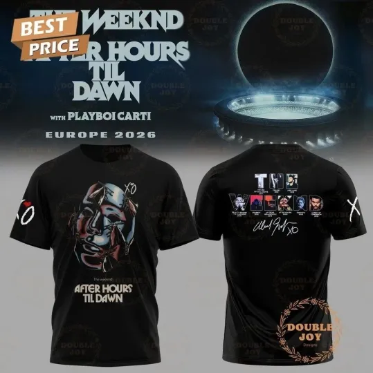 Discover Weeknds x After Hours Til Dawn Tour 2026 3D T-Shirt PP2711