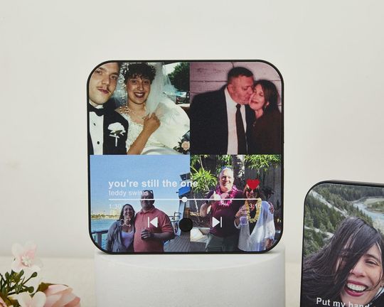 Custom Refrigerator Magnets Perfect Gifts for Lovers ,Personalized  Refrigerator Magnet,Play Song Music Box Gift for Couple,Anniversary Gift