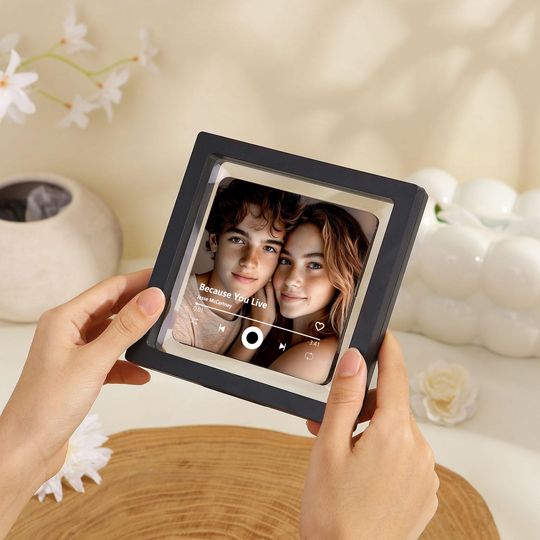 Custom Music Fridge Magnet Gifts for Her Him,Personalized Photo Gift for Couples Music Lovers, Customized Magnets for Refrigerator Gift