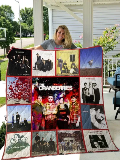 Discover Personalized The Cranberries Fleece Sherpa Quilt Blanket Gift for Fan