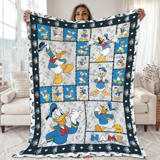 Discover Personalized Donald Duck Blanket Donald Daisy Duck Blanket Fleece Blanket