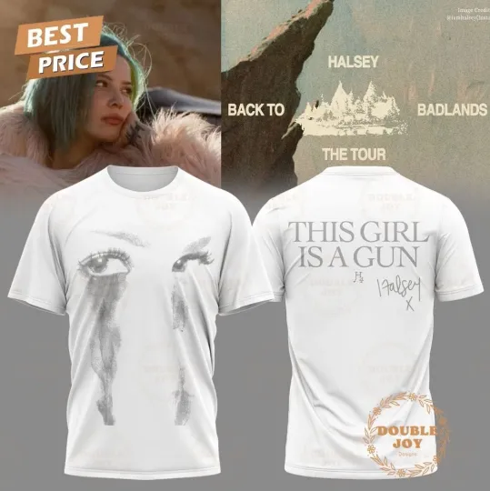 Halsey Tour Back To Badlands 2025 3D T-Shirt