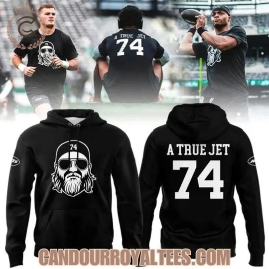 Discover A TRUE JETT 74 honoring Nick 1Mangold Hoodie Unisex All Sizes