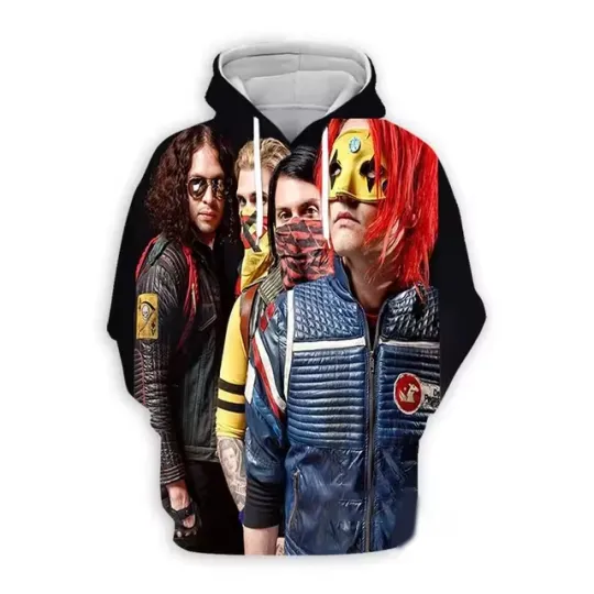 My Chemical Romance Photoshoot Rock Band All Over Print Hoodie 3D XS-6XL