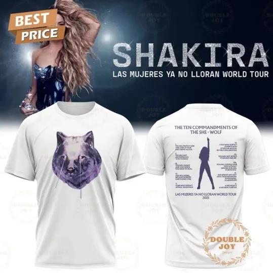 Discover Shakira Tour Las Mujeres 2025 3D T-Shirt