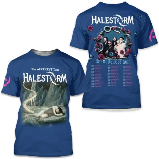 Discover Halestorm The Everest Tour 2025 AOP 3D T-Shirt