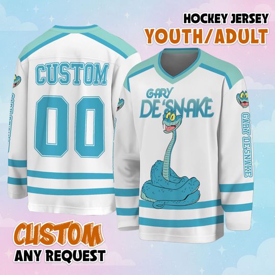 Discover Custom Gary DeSnake Hockey Jersey, Personalized Zootopia 2 Hockey Shirt, Matching Family Disney Hockey