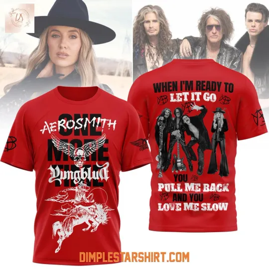 Aerosmith & Yungblud One More Time 3D T-Shirt All Sizes
