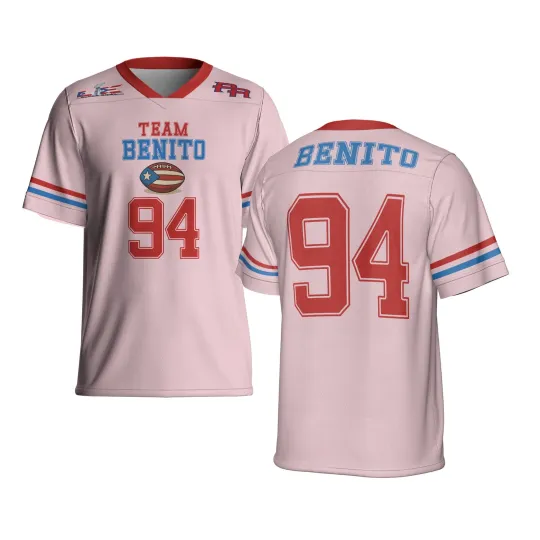 Benito #94 Hot Puerto Rico Mesh Football Jersey Retro Jersey