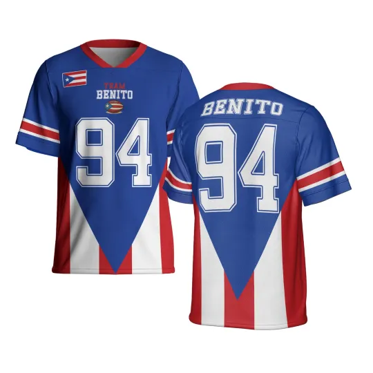 Discover Benito Puerto Rico Mesh Football Jersey Fan