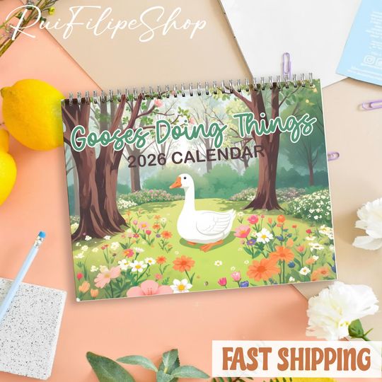 Discover Gooses Doing Things Calendar, Silly Goose Home Decor Gifts