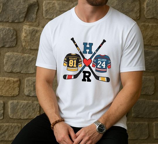 Discover Hollander Rozanov Hockey Heated Rivalry Shirt, Hollanov LGBT Hockey Shirt, Arkham Fans, Queer Hockey Fan Shirt, Ilya Rozanov Shirt