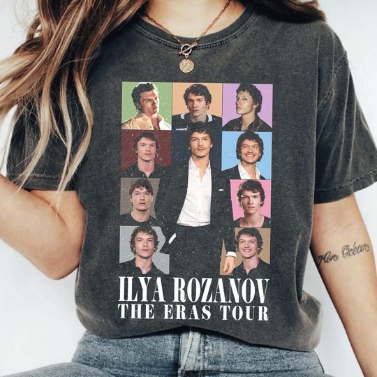 Discover Ilya Rozanov Eras Tour Shirt, Actor Portrait Vintage Tee, Retro Celebrity Graphic Comfort Colors Shirt, Fan Gift