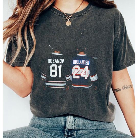 Discover Vintage Hollander Rozanov Hockey Comfort Colors Shirt, Ilya Rozanov Heated Rivalry Tee, Queer Hockey Fan Gift