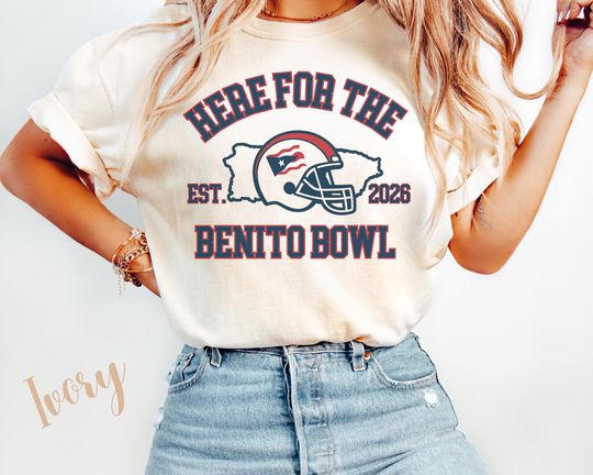 Discover Here for the Benito Bowl Shirt, Puerto Rican Football Tee, Puerto Rico Shirt, Boricua Shirt, Superbowl Halftime Shirt, Superbowl 2026 Shirt