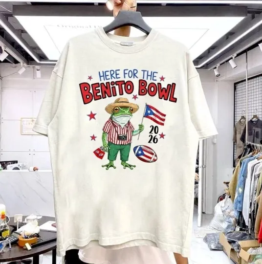 Discover Here For The Benito Bowl Shirt, Puerto Rican Football Super Bowl 2026 T Shirt