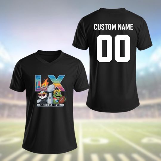 Bad Benito Football Jersey, Bunny Football Adult Jersey, Bad Bunny Bowl 2026 Halftime Show Football Jersey, Football Game LX, Game Day Tee