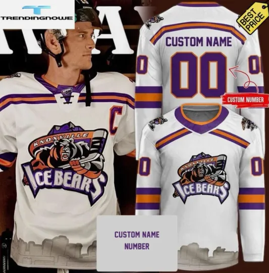 Discover Personalized Knoxville Bears Special New Season 25-26 Hockey Jersey