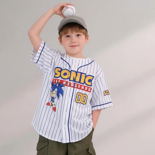 Discover Personalize Sonic The Hedgehog Baseball Jersey, Custom Baseball, Sonic the Hedgehog Sports Tee, Gamer Gift Outfit
