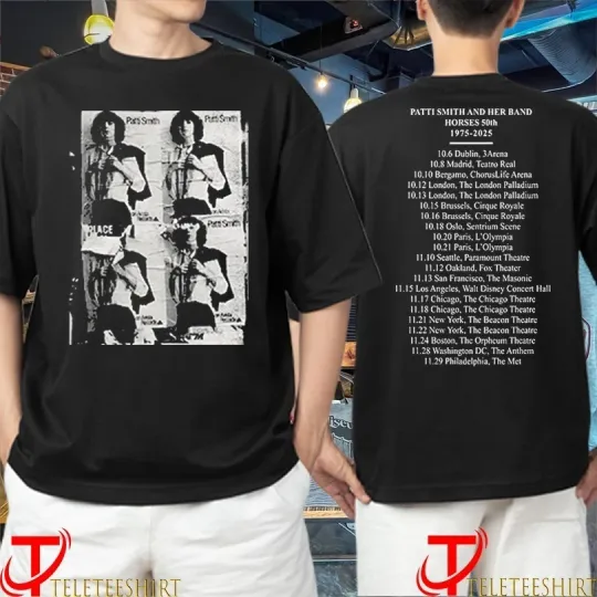 Discover Patti Smith and Her Band Horses 50th Anniversary T-Shirt