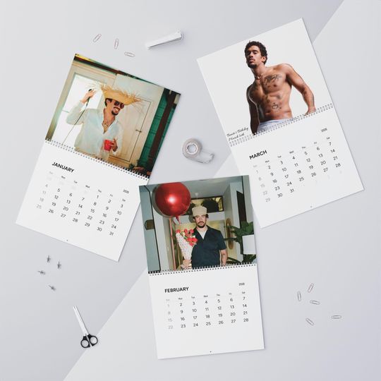 Discover Latin Singer Wall Calendar 2026, Musician Calendar, Music Lover Gift, Hispanic Celebrities, Music Fan Decor, Latinx Art Calendar
