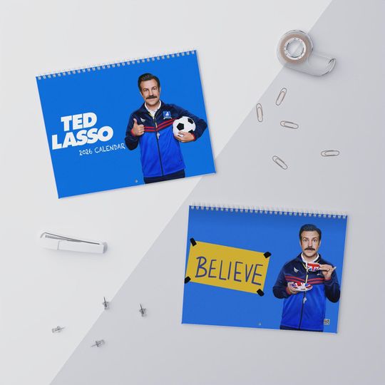 Discover Ted Lasso Best Quotes 2026 Wall Calendar, Football Coach Movie Funny Quotes Gift For Fan 2026 Calendar,TedLasso Character 2026 Wall Calendar