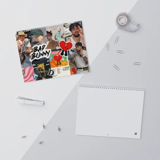 Discover Bad Bunny Benito 2026 Wall Calendar, Benito Bowl Puerto Rico Planner for Her
