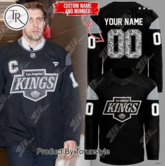 Personalize Los Angeles 2025 Back History Month Hockey Jersey Gift For Christmas